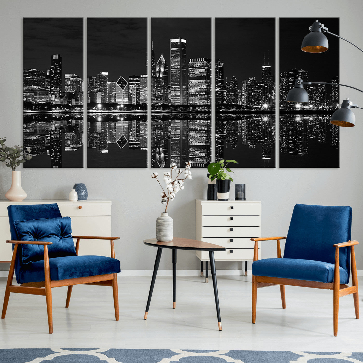 -Chicago Wall Art Canvas Print