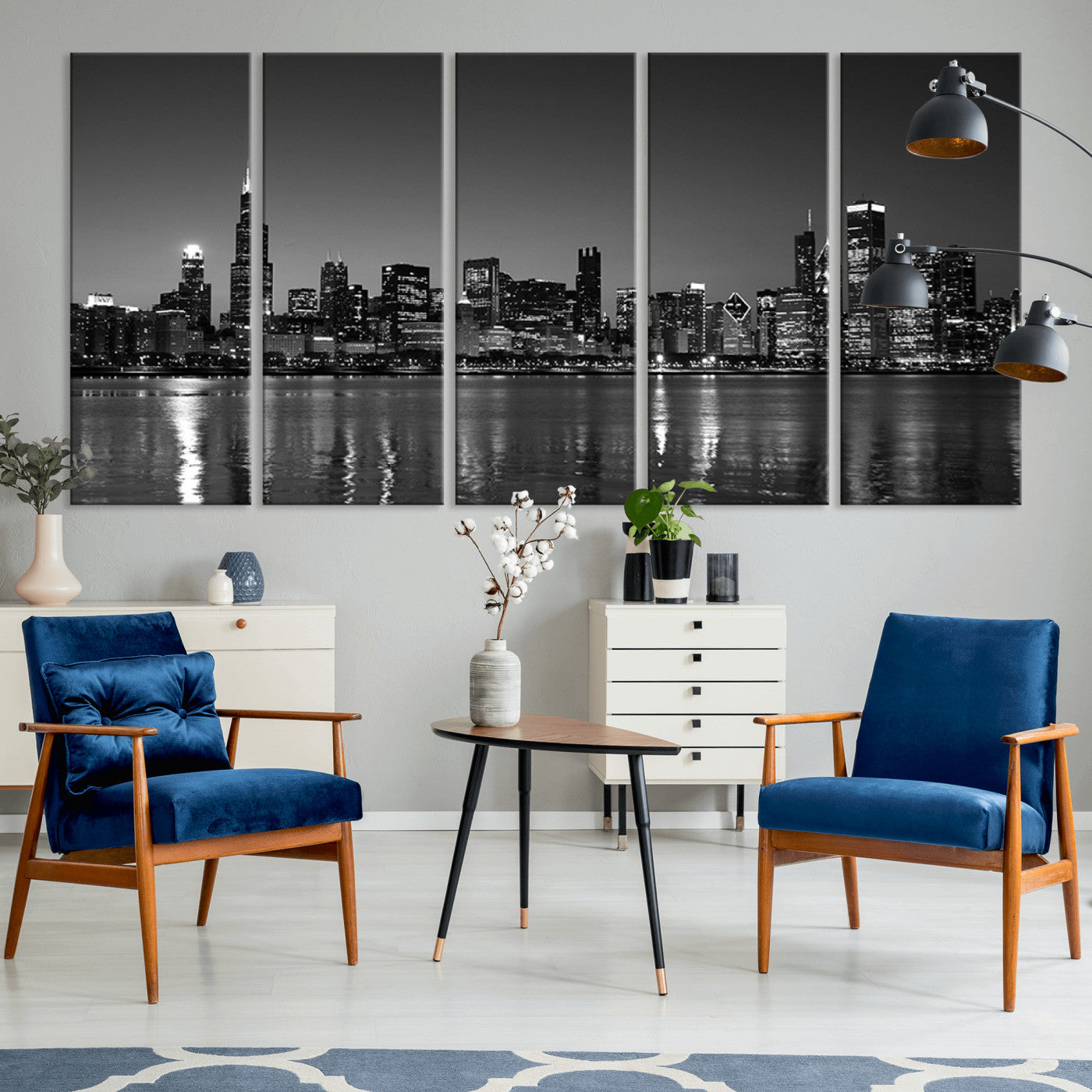 -Chicago Wall Art Canvas Print