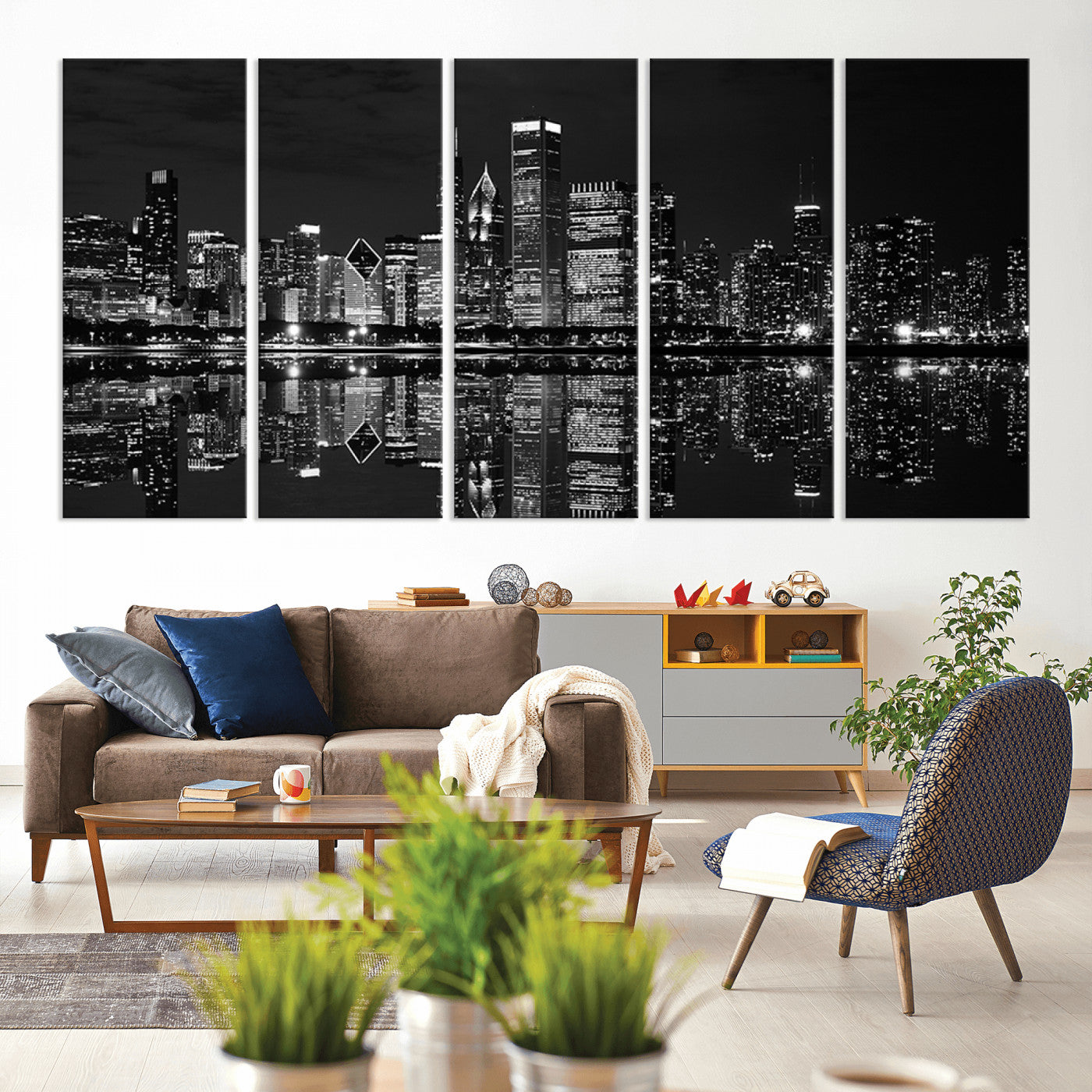 15050-MGV-CV-60X31-5P-Chicago Wall Art Canvas Print