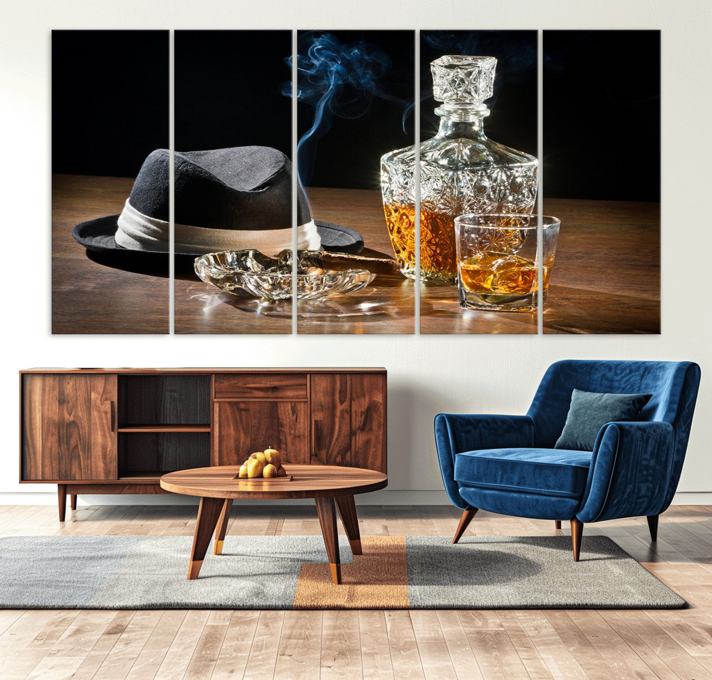 14629-MGV-CV-36X24-Extra Large Bourbon Decor Whiskey Wall Art Canvas Print