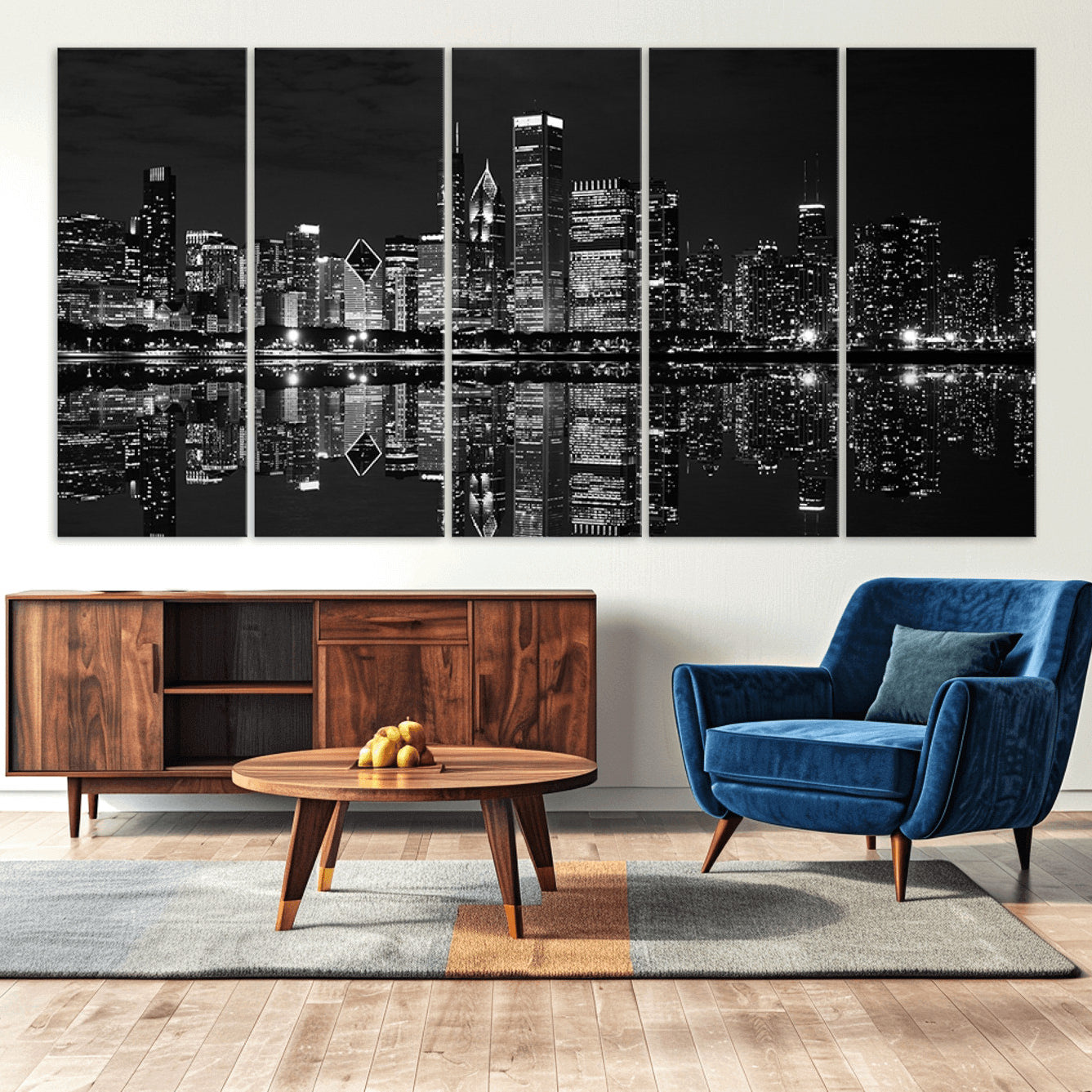 -Chicago Wall Art Canvas Print