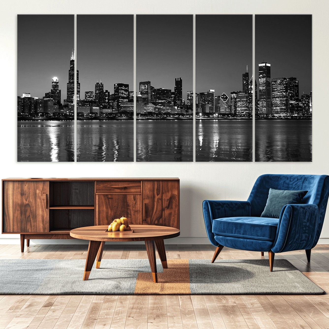 -Chicago Wall Art Canvas Print