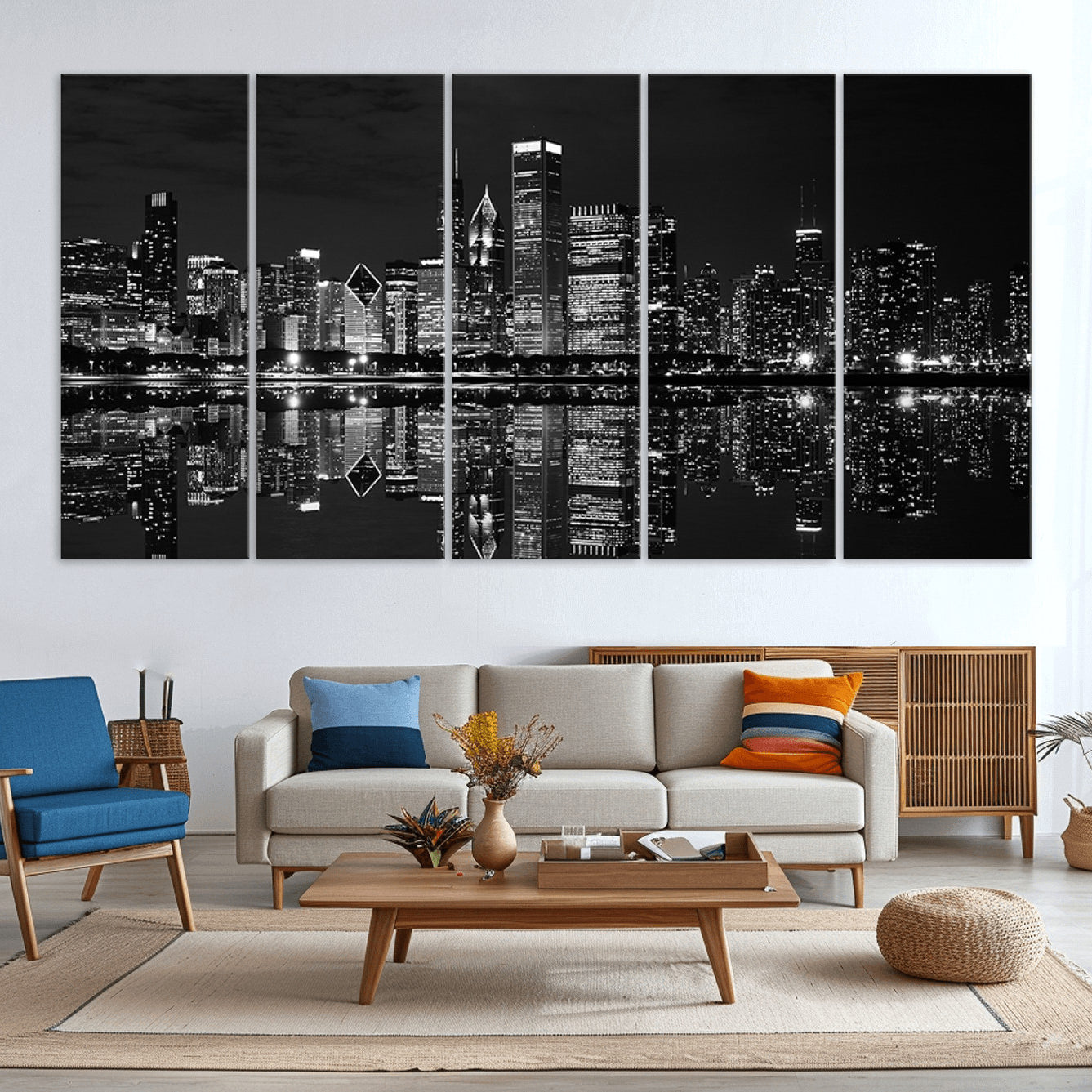 -Chicago Wall Art Canvas Print
