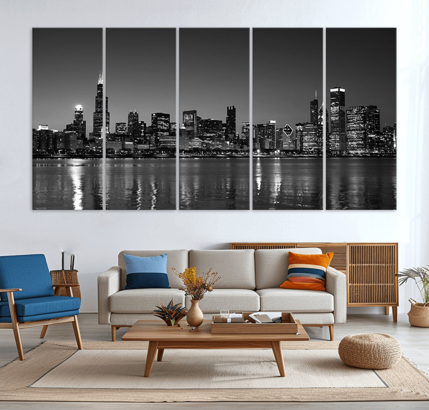 -Chicago Wall Art Canvas Print