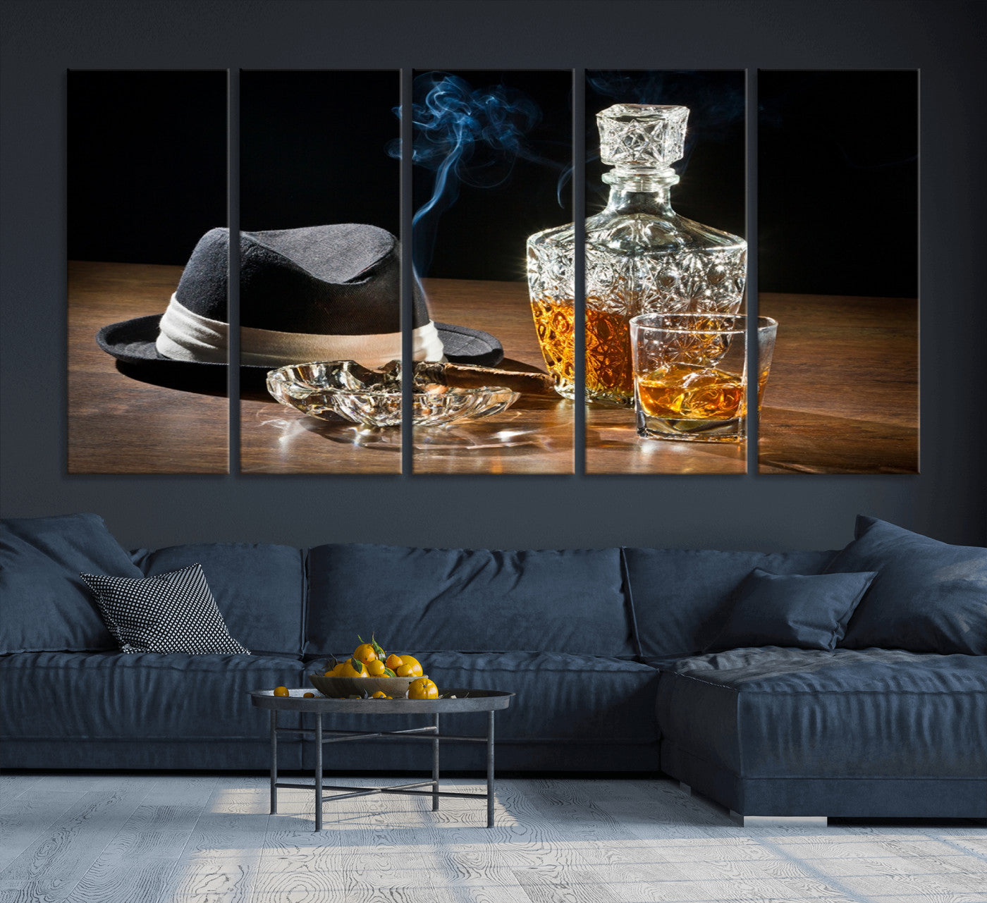 14629-MGV-CV-36X24-Extra Large Bourbon Decor Whiskey Wall Art Canvas Print