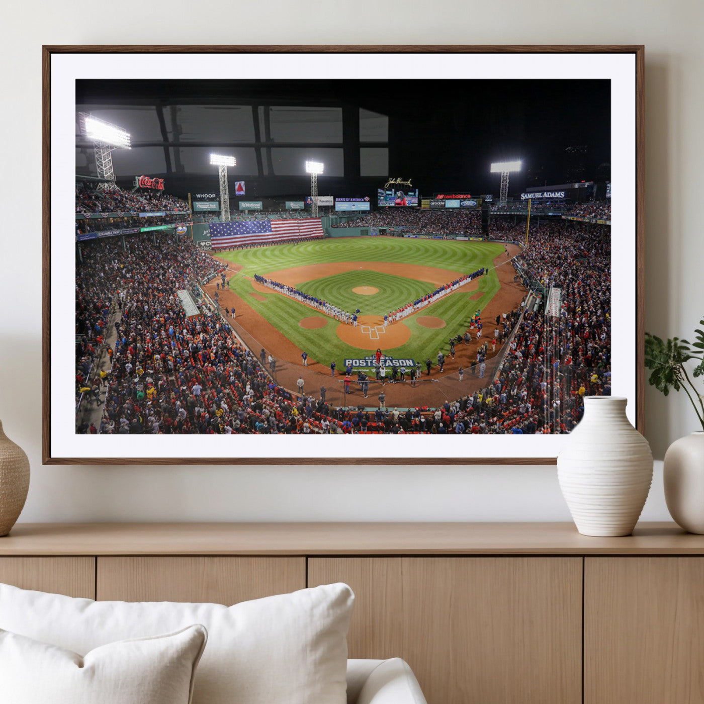 47365-MGV-CV-36X24-Fenway Park Wall Art Canvas Print | Large Baseball Stadium Canvas Print for Boston Red Sox Fans |