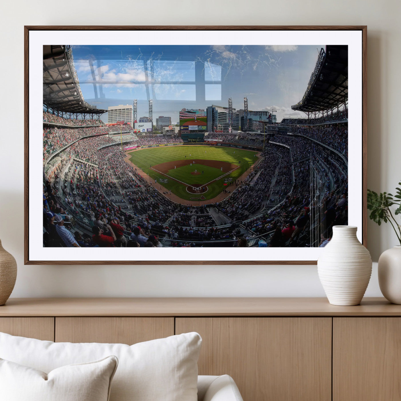 78608-MGV-CV-36X24-Truist Park Stadium Canvas Wall Art - Atlanta Braves Game Day Exclusive Decor