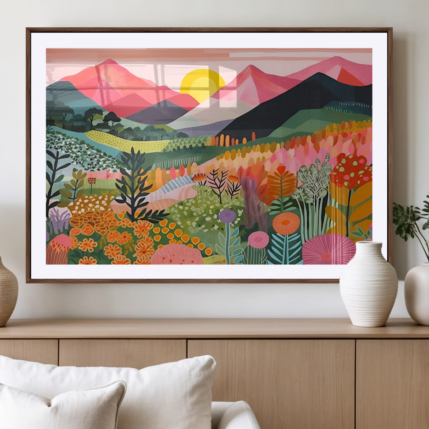 36236-MGV-CV-36X24-Yayoi Kusama 1986 Wall Art Print – Yayoi Kusama Wabi Sabi Japanese Wall Art Print - Vibrant Abstract