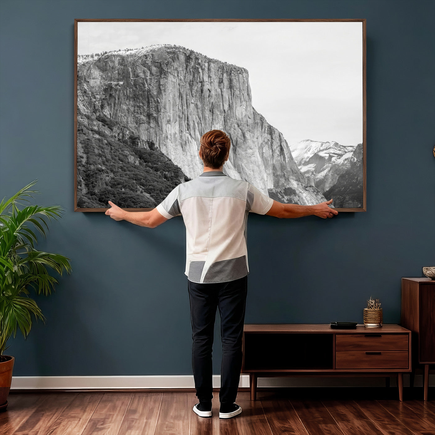 39393420-MGV-CV-36X24 - El Capitan Yosemite Mountain Wall Art – Yosemite Cliff Canvas Print, Rugged Terrain and Timeless Wilderness Decor for Office, Living Room or Cabin