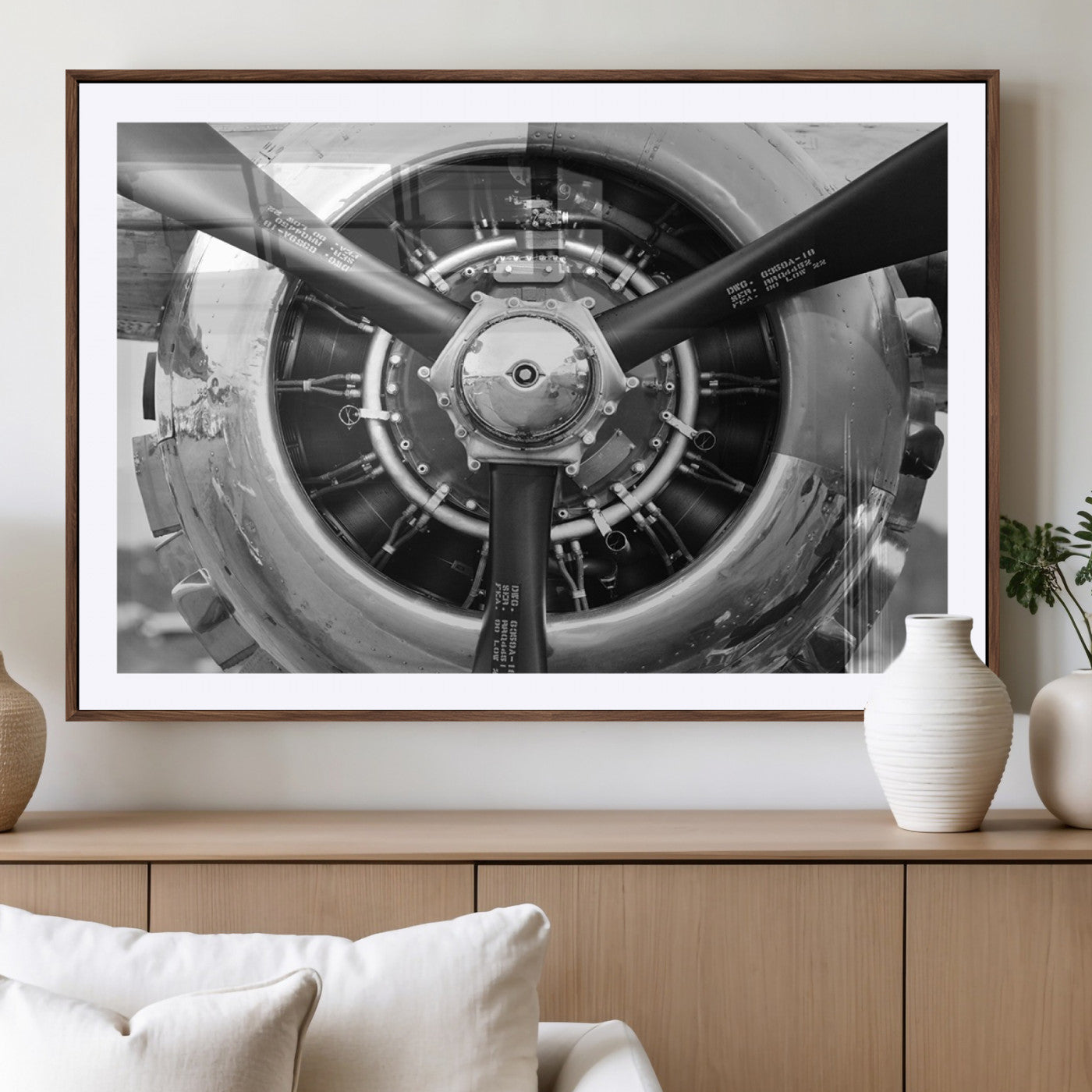 28132-MGV-CV-36X24-Vintage Airplane Wall Art Canvas Print