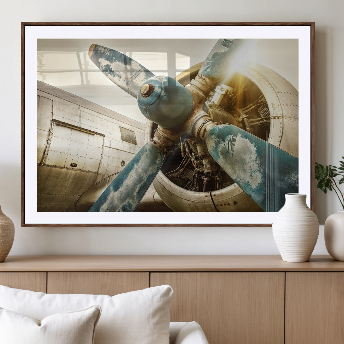 14106-MGV-CV-36X24-Vintage Airplane Canvas Print