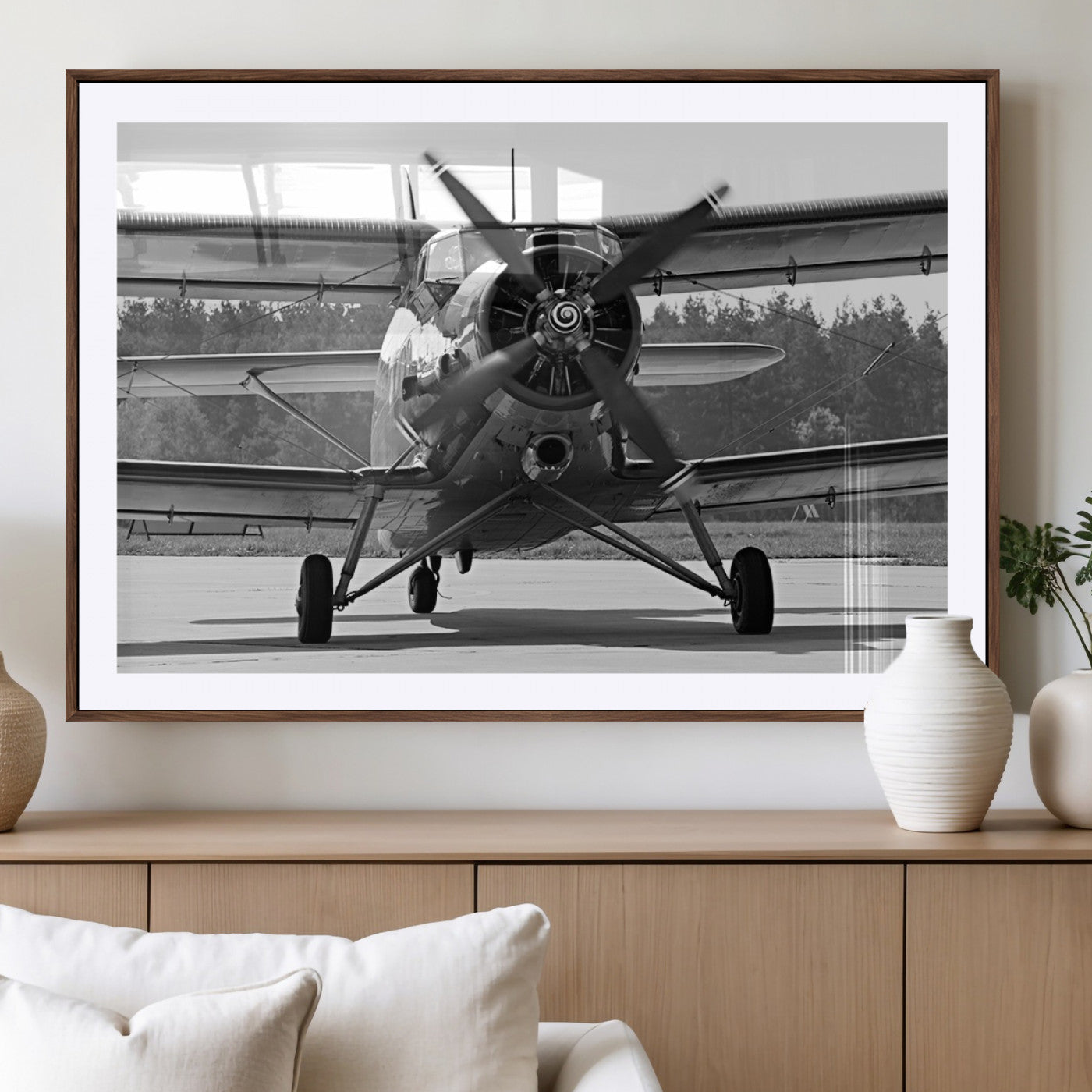 74816-MGV-CV-36X24-Wall Art Old War Plane Canvas Print
