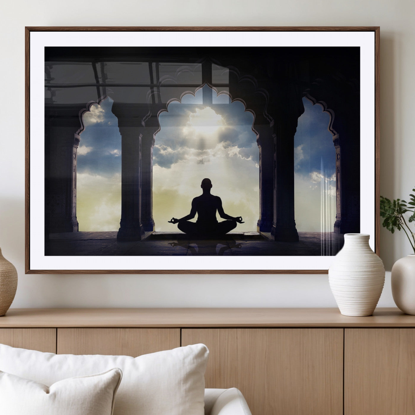 -Women and Yoga Wall Art Canvas Print