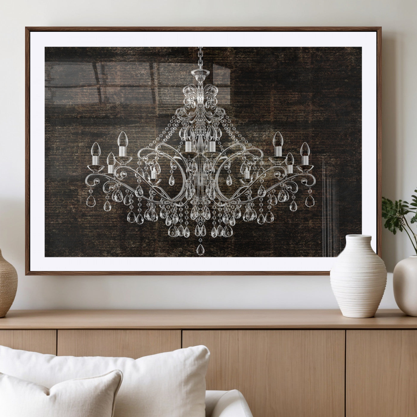 69434-MGV-CV-36X24-Rustic Chandelier Canvas Print