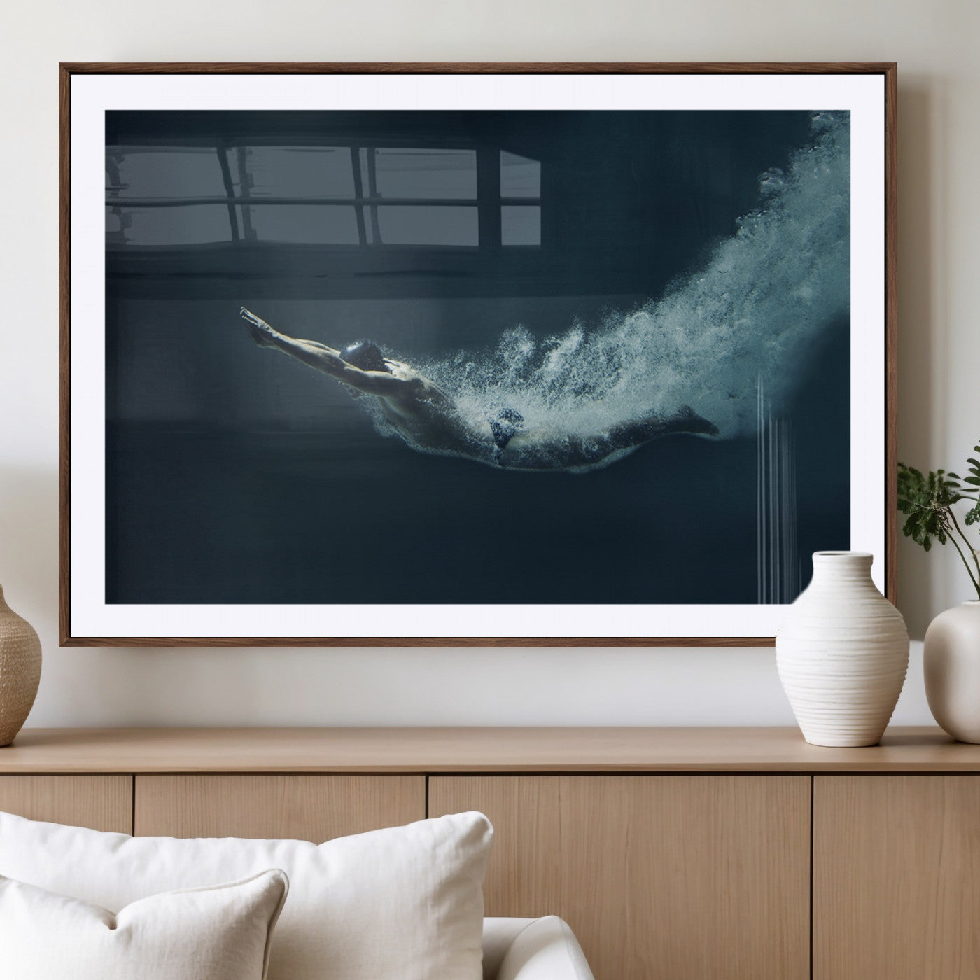 48463-MGV-CV-36X24-Swimmer Wall Art Canvas Print