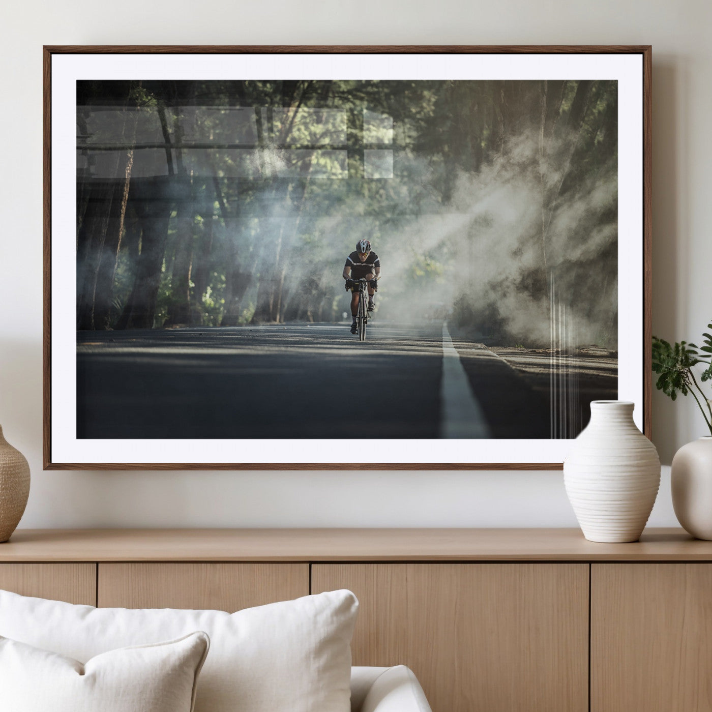 -Cycling Road Bike in the Morning, Cycling Road Bike Canvas Print