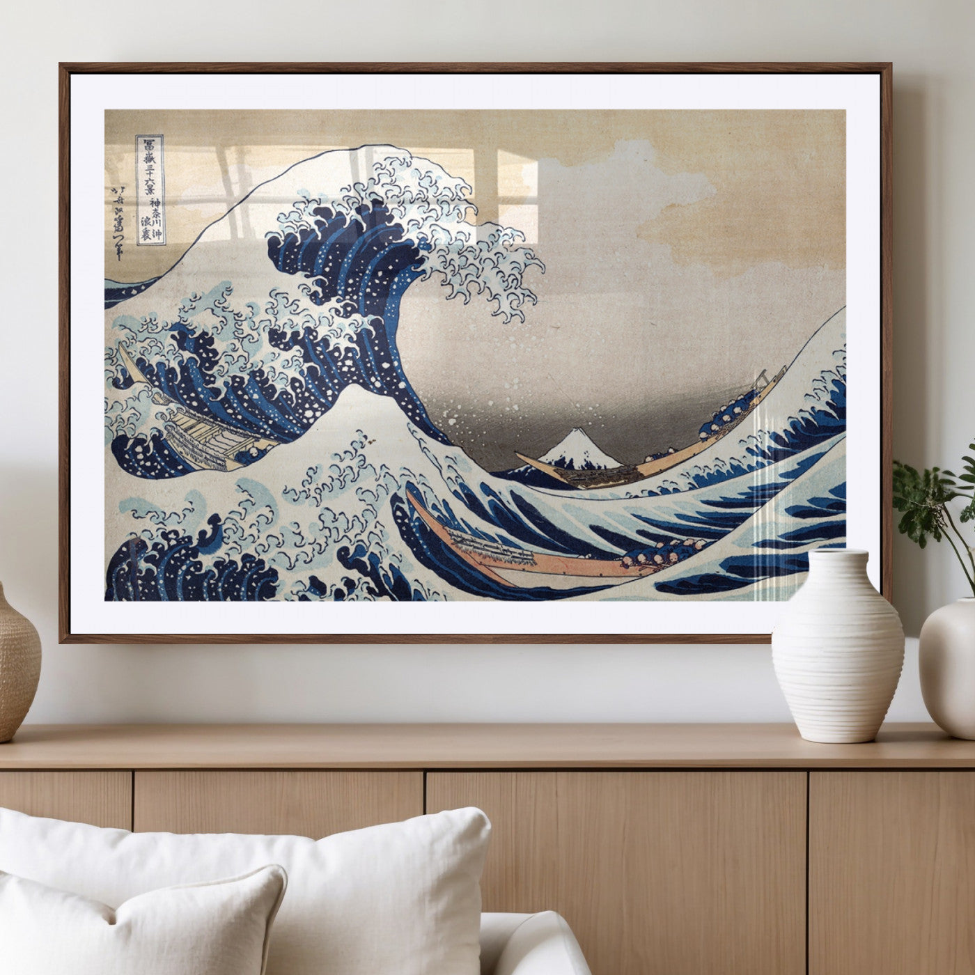 35635-MGV-CV-36X24-Hokusai: The Breaking Wave off Kanagawa Canvas Print