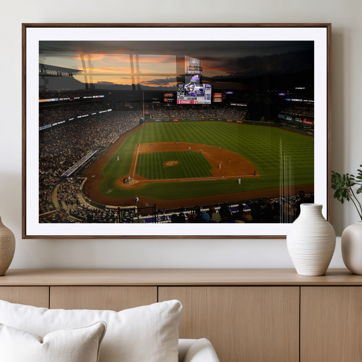 -Colorado Rockies Coors Field Wall Art Canvas Print - MLB Baseball Stadium
