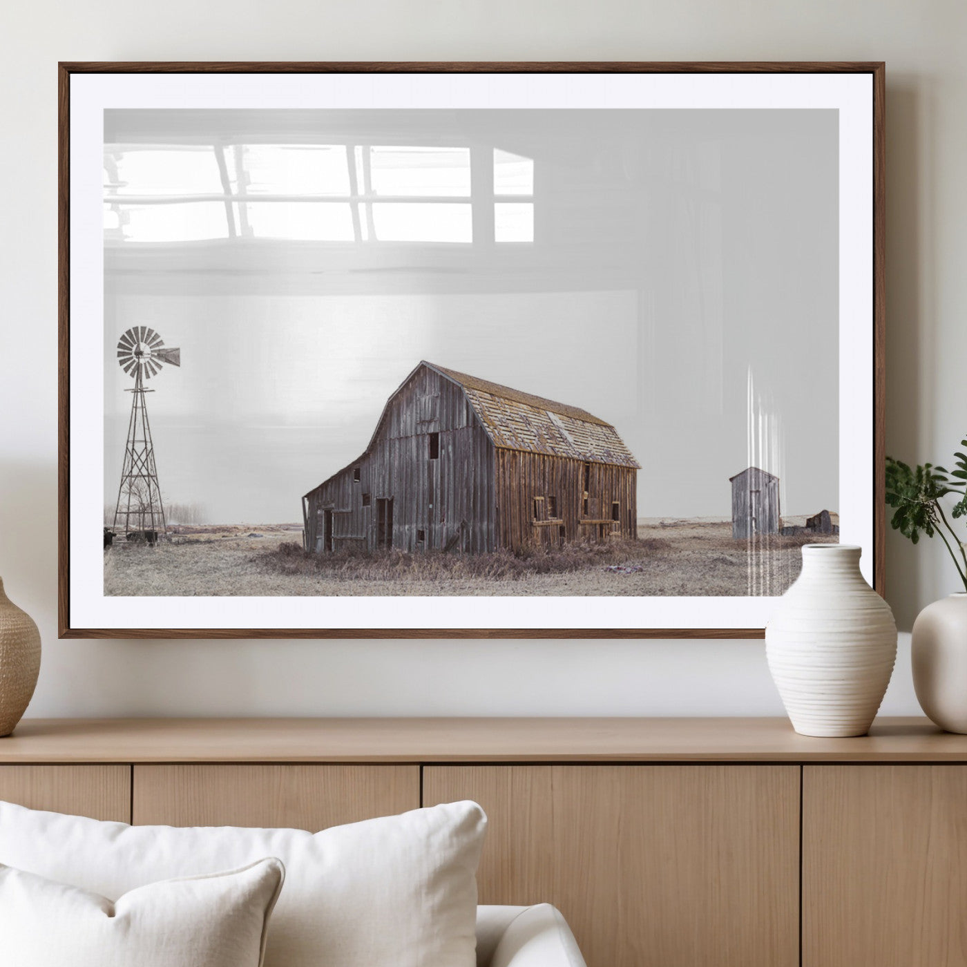 64560-MGV-CV-36X24-Farm Prints Set, Set of 6 Farmhouse Wall Art, Country House Decor