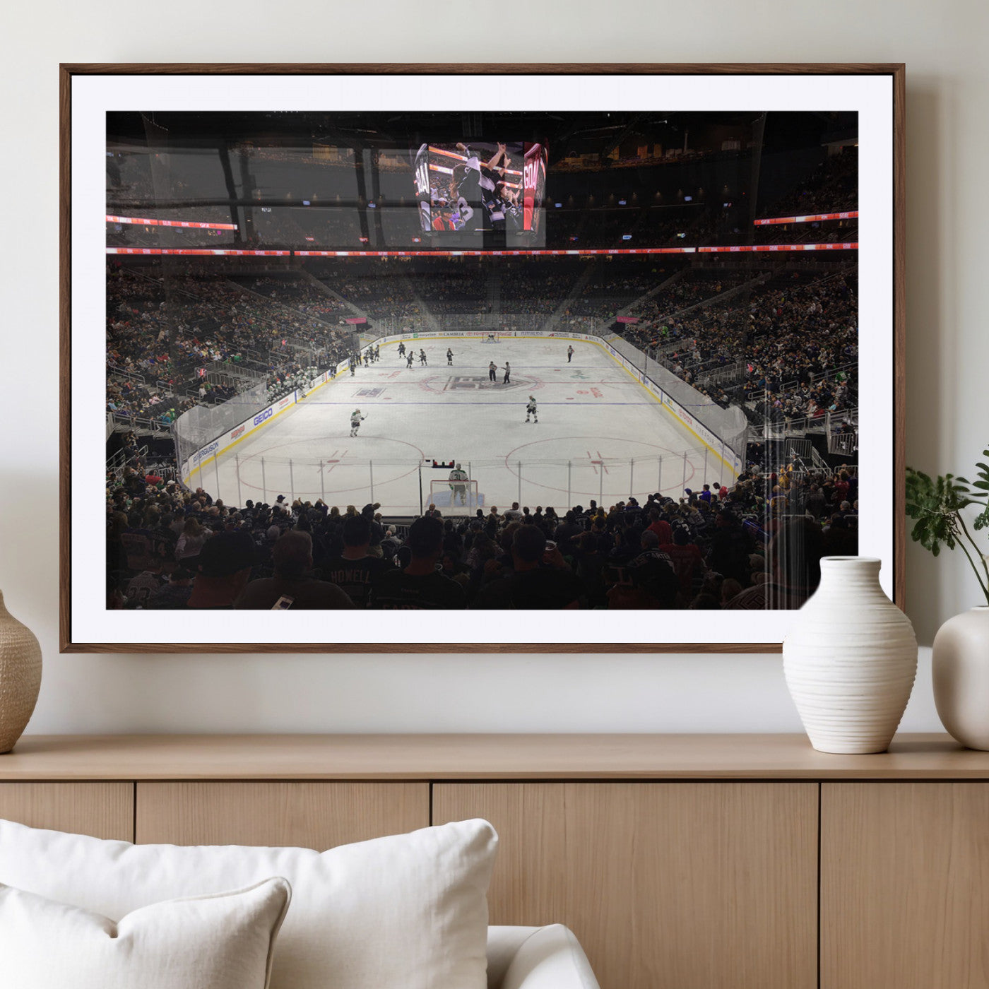 -T Mobile Arena Paradise Nevada Vegas Golden Knights Ice Hockey Stadium Canvas Print Wall Art