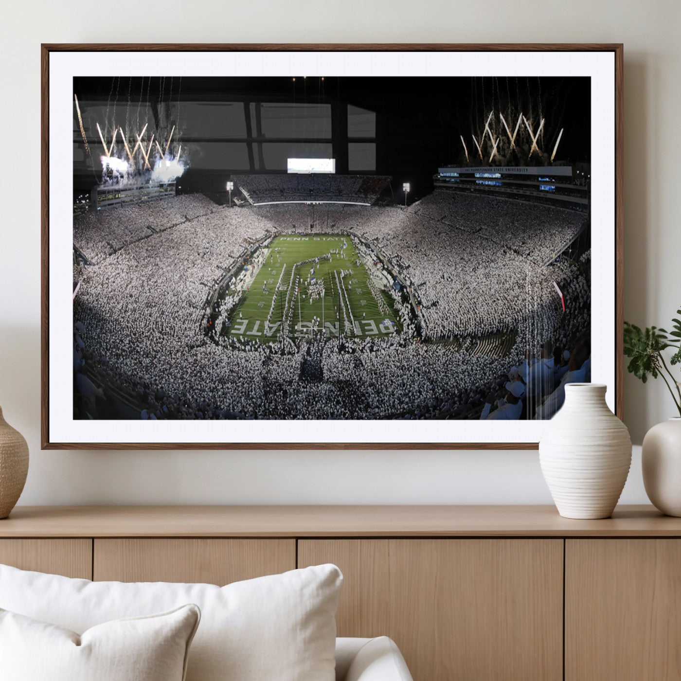 84537-MGV-CV-36X24-Penn State Beaver Stadium Canvas Wall Art - Nittany Lions Football Print