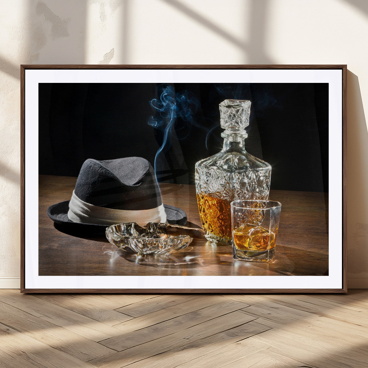 14629-MGC-FP-40x30-Extra Large Bourbon Decor Whiskey Wall Art Canvas Print