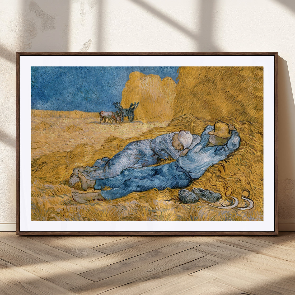 85933-MGC-FP-36x24_Walnut-Master Artist Vincent Van Gogh Nature Wilderness Illustrs Fine Art Canvas, Van Gogh Nature