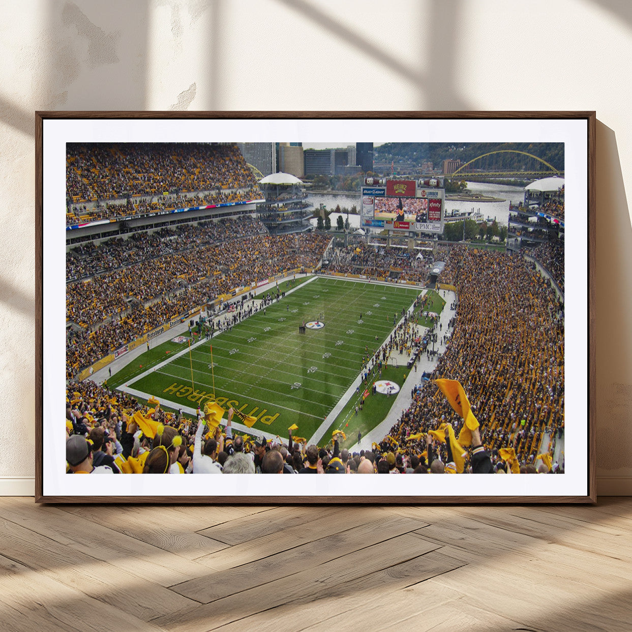 51419-MGC-FP-36x24 - Pittsburgh Steelers Print - Pittsburgh Heinz Field Stadium Wall Art Canvas Print