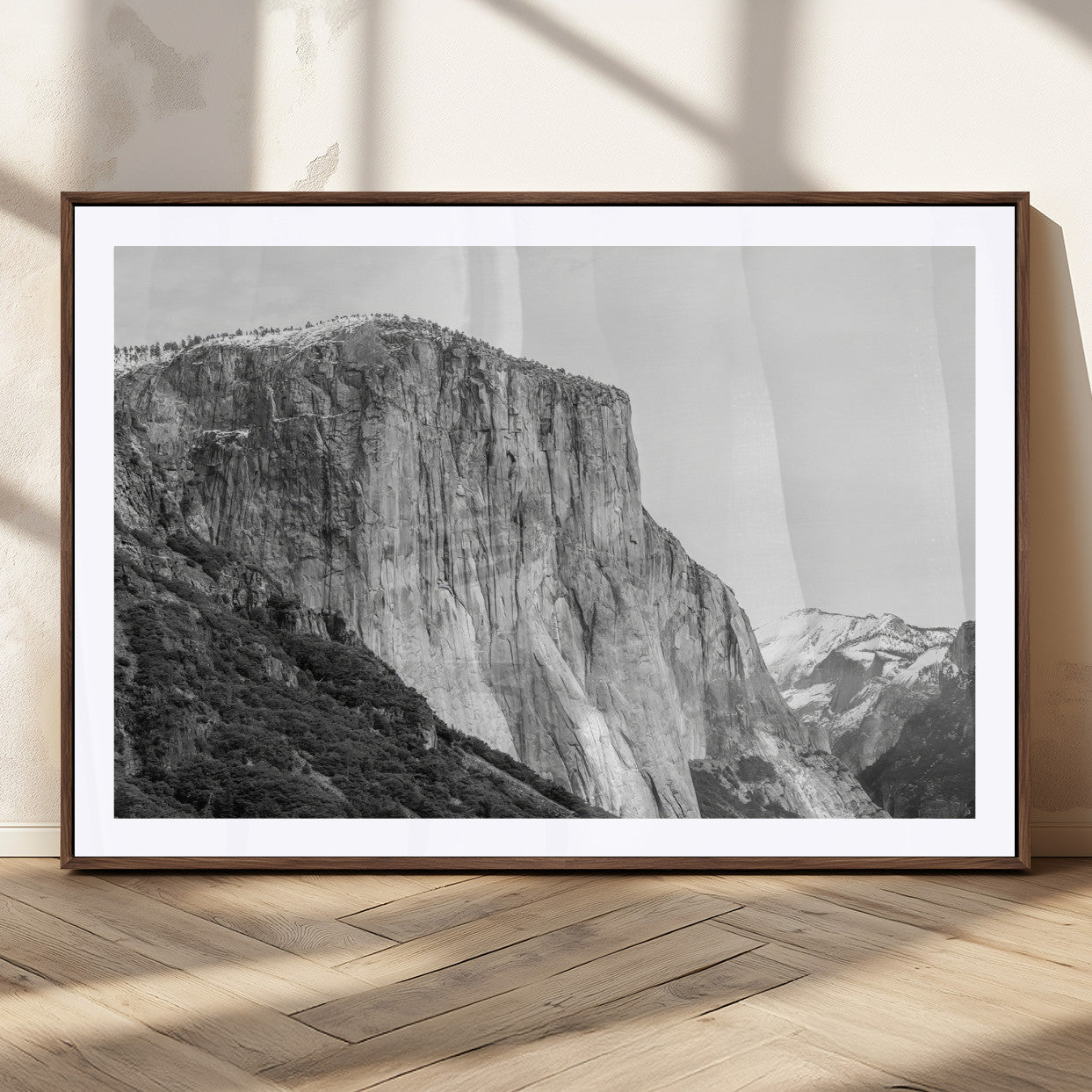 39393420-MGV-CV-36X24 - El Capitan Yosemite Mountain Wall Art – Yosemite Cliff Canvas Print, Rugged Terrain and Timeless Wilderness Decor for Office, Living Room or Cabin