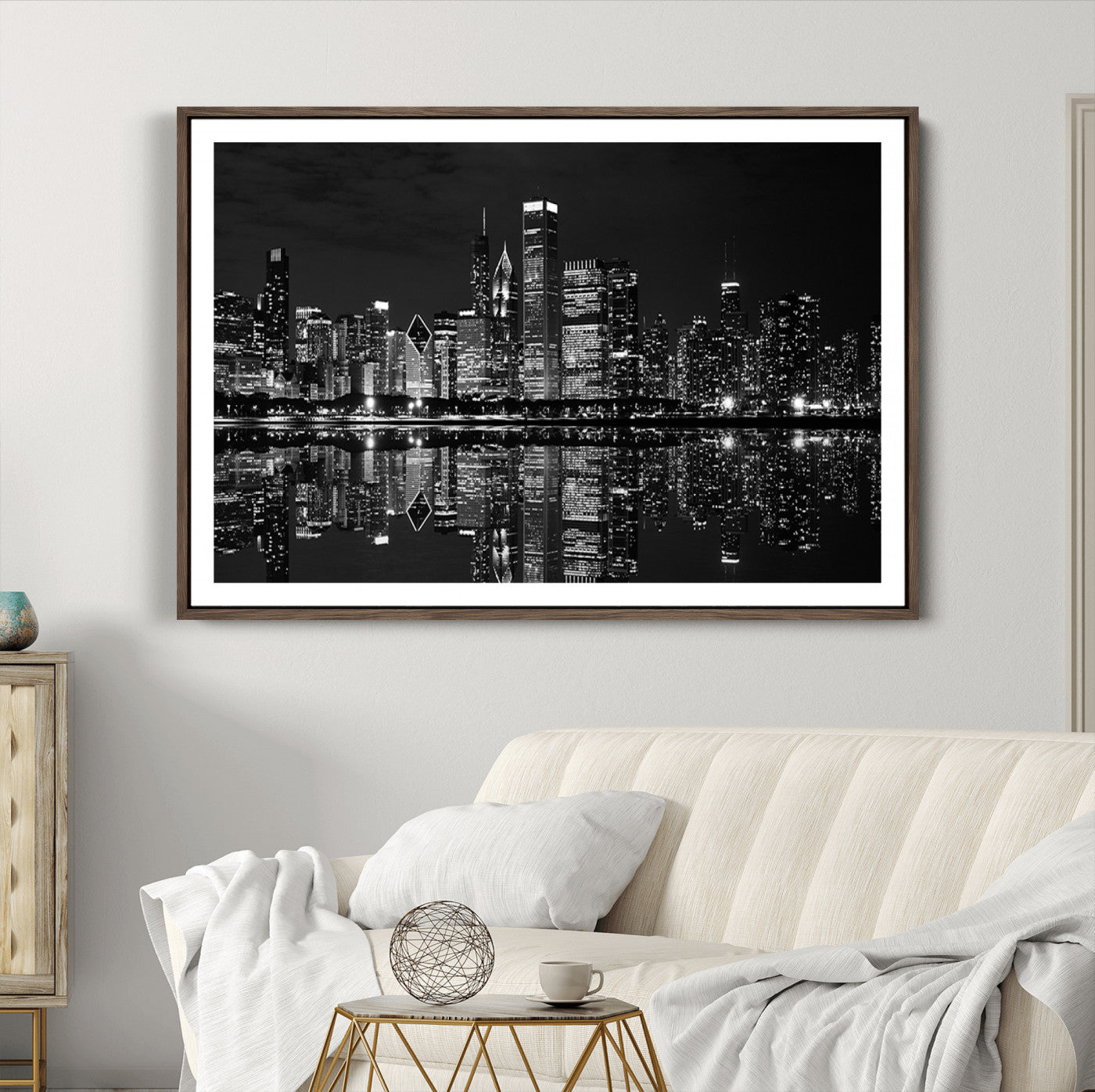 15050-MGC-FP-36x24_Walnut-Chicago Wall Art Canvas Print