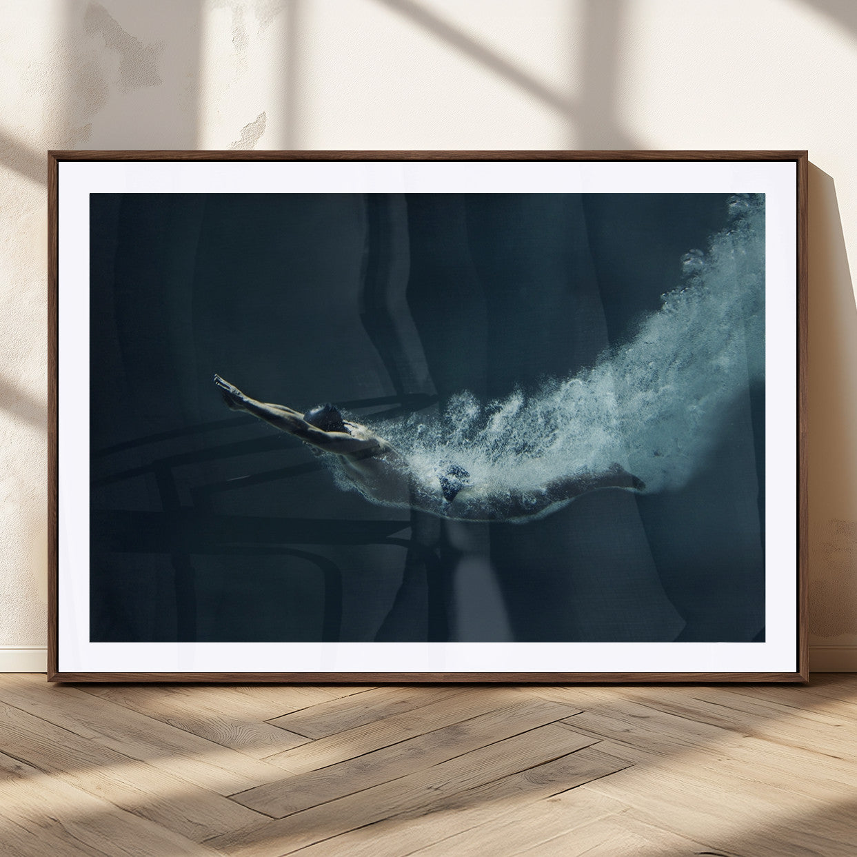 48463-MGC-FP-36x24_Walnut-Swimmer Wall Art Canvas Print