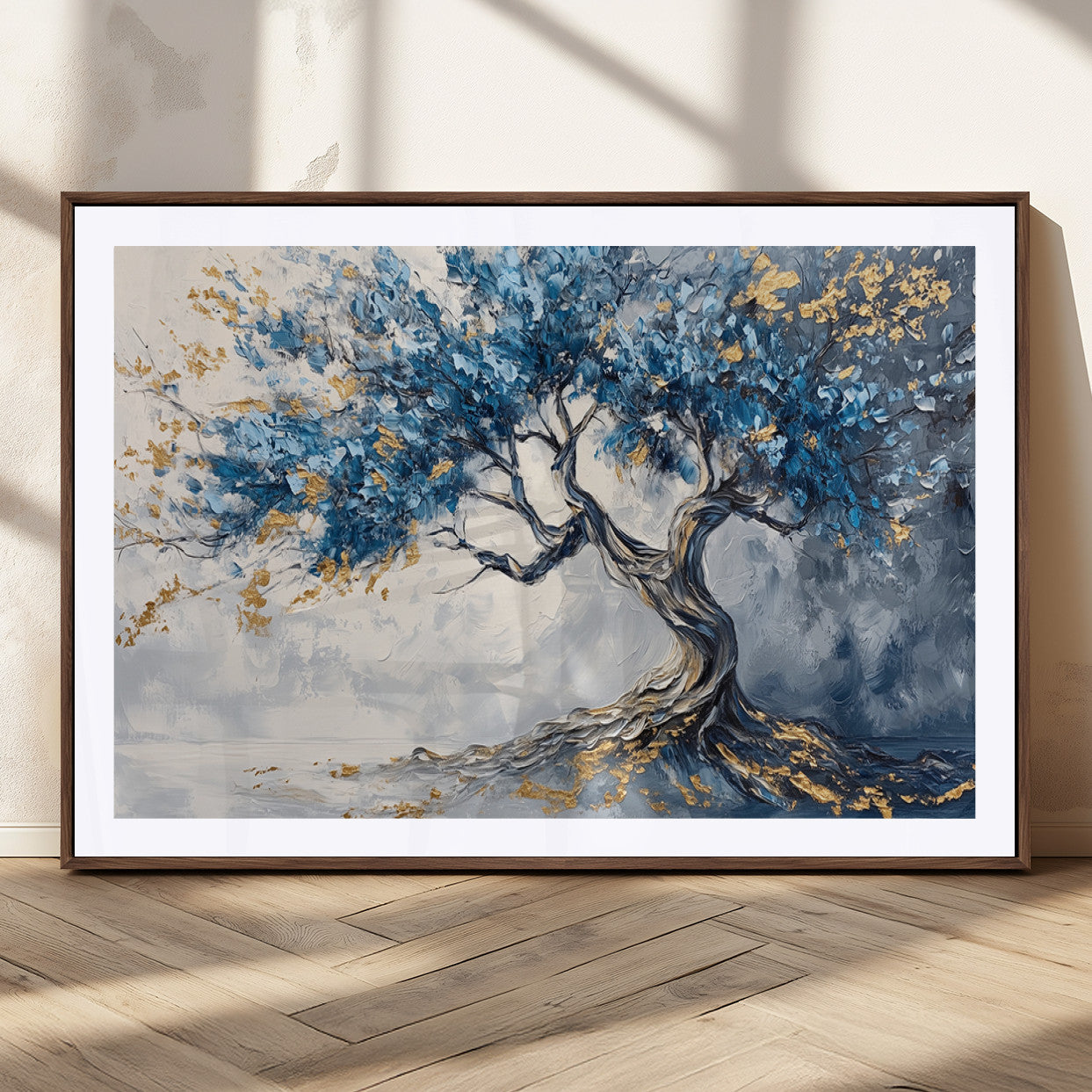 10259-MGC-FP-36x24_Walnut-Abstract Tree Painting Canvas Wall Art | Tree of Life Painting Wall Art Canvas Print