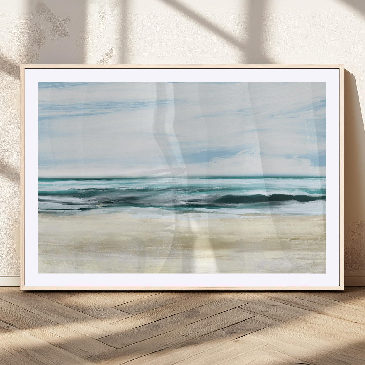96301-MGC-FP-36x24_Natural-Ocean Abstract Wall Art Canvas Print