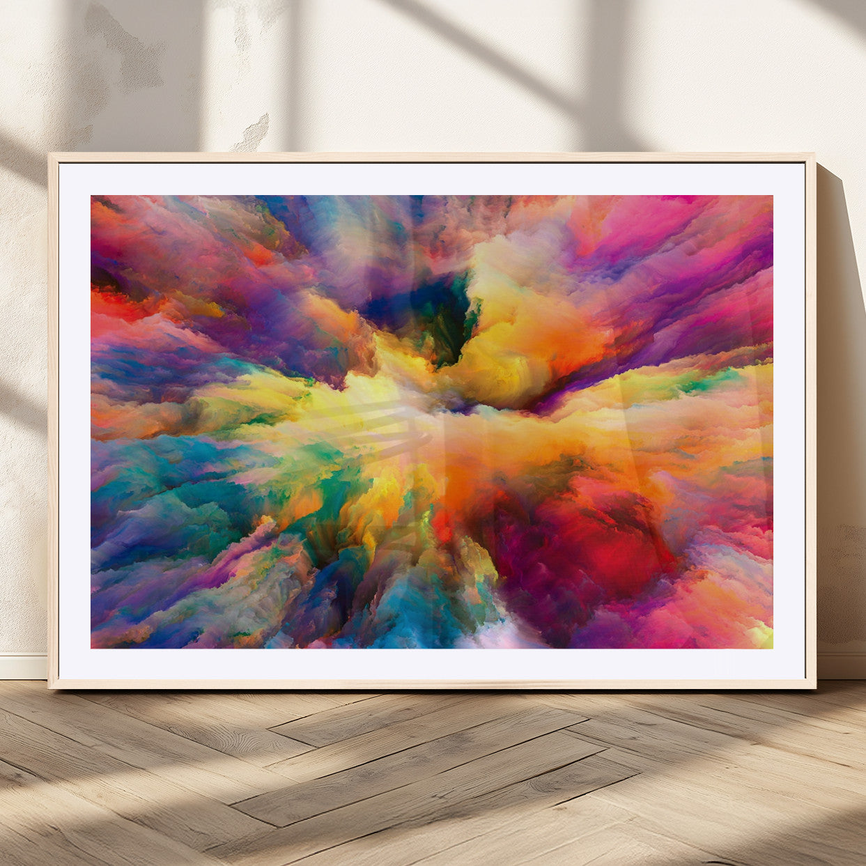 61038-MGC-FP-36x24_Natural-Blazing Vibrant Colors Cloud Wall Art Canvas Print