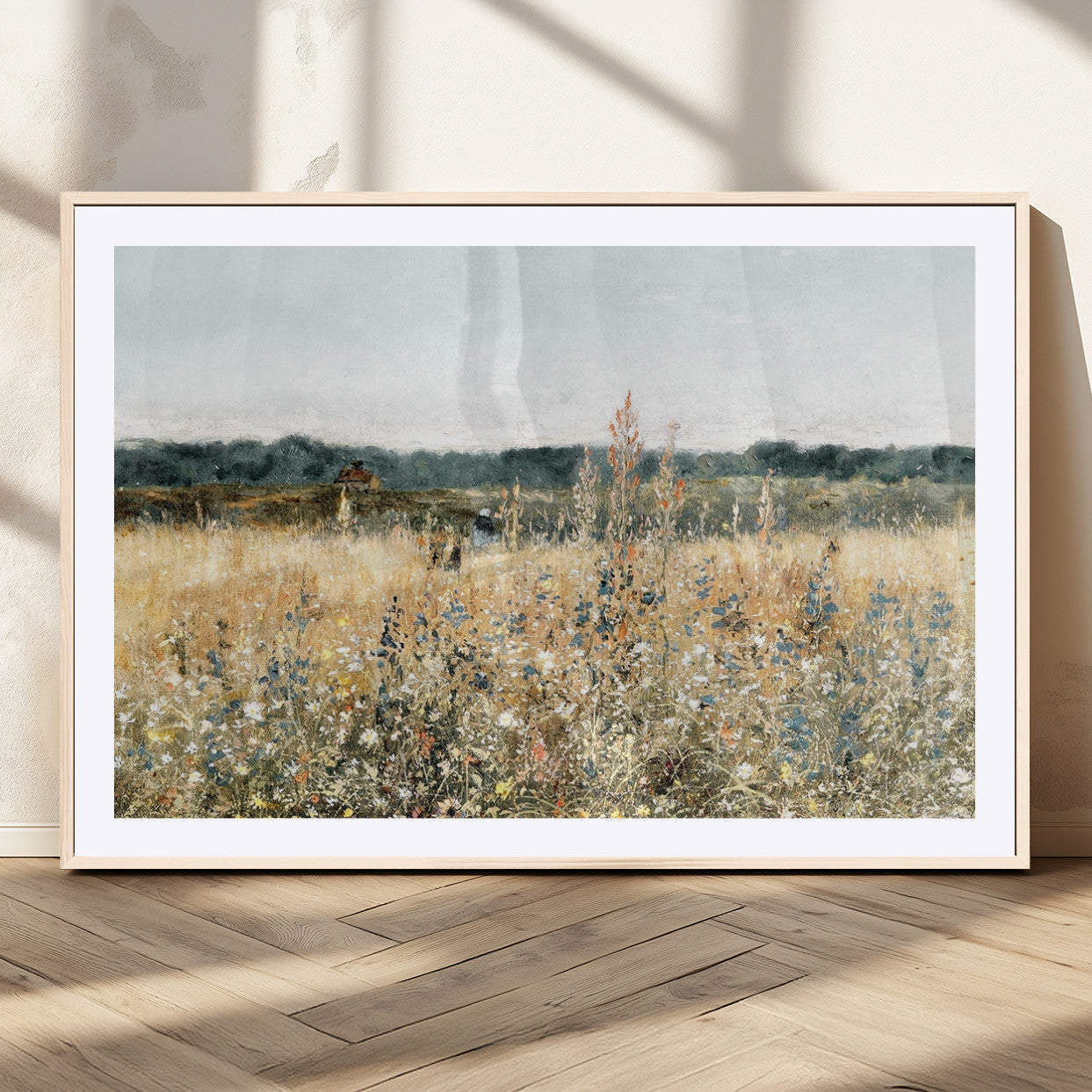98941-MGC-FP-36x24_Natural-Wildflower Field Wall Art Canvas | Nature-Inspired Landscape Canvas Print for Living Room or Office