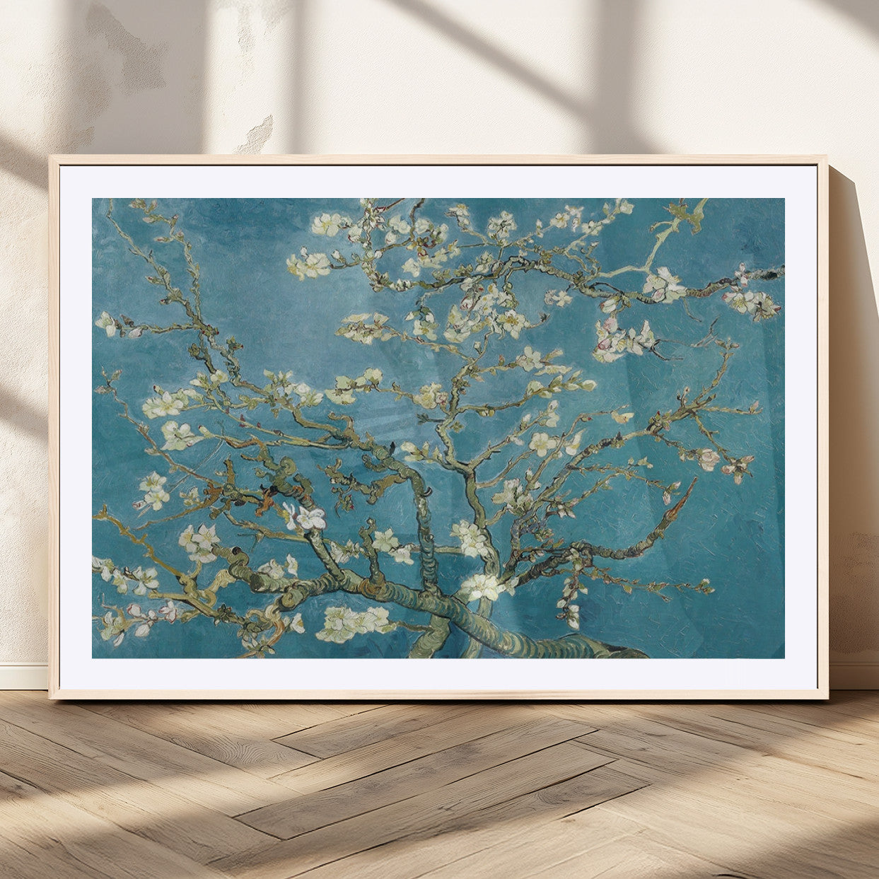 65607-MGC-FP-36x24_Natural-Vincent Van Gogh's Almond Blossom Abstract Wall Art Canvas, Van Gogh Almond Blossom Canvas Print