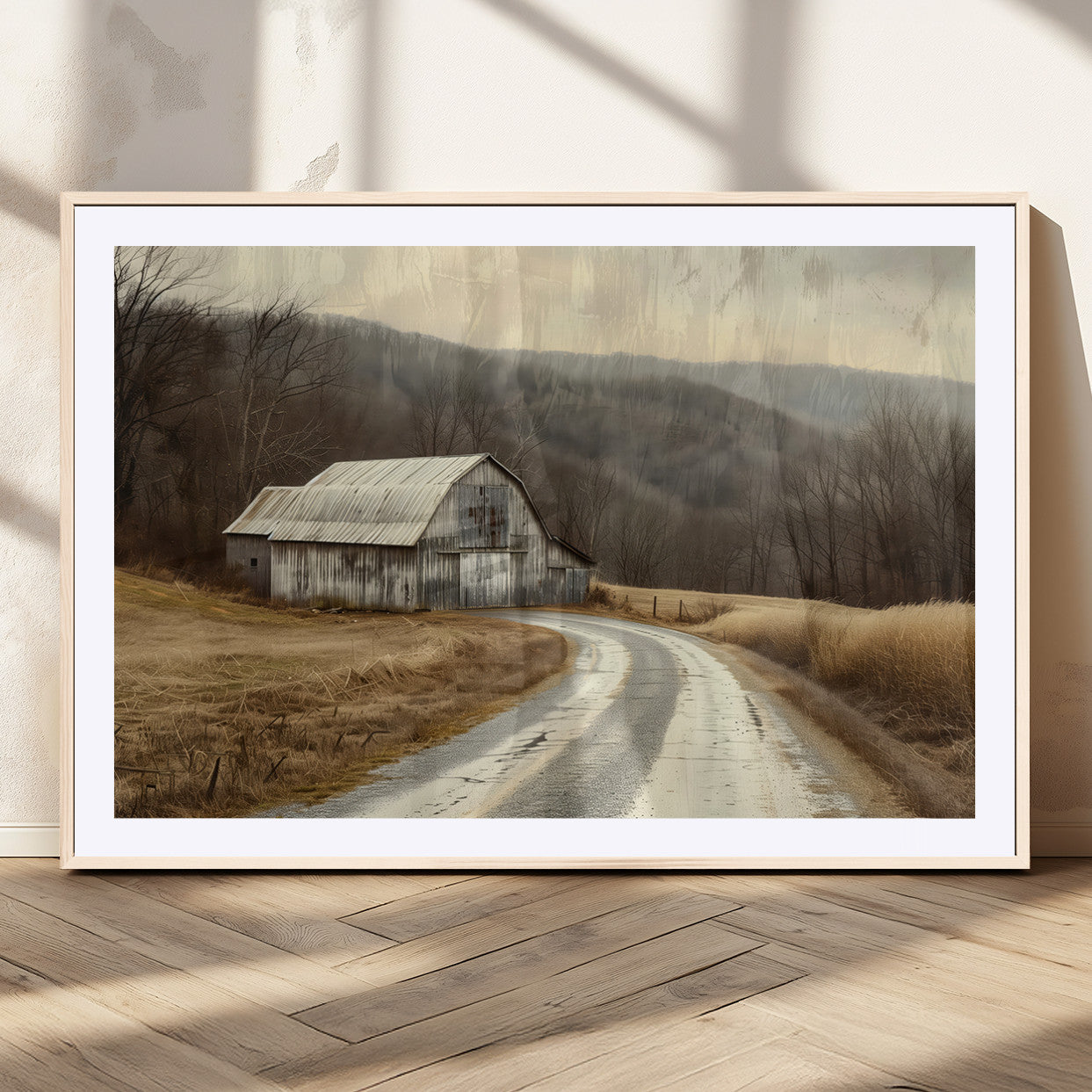 10376-MGV-CV-36X24-Vintage Barn for Farmhouse Wall Decor Canvas Print