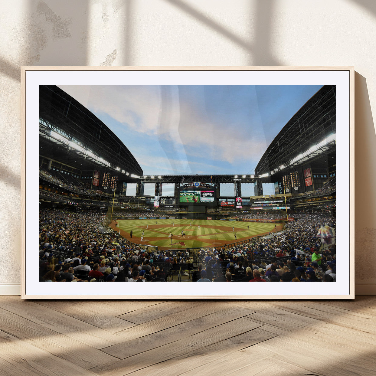 92672-MGV-CV-36X24-Arizona Diamondbacks Team Print - Phoenix Chase Field Stadium Wall Art Canvas Print