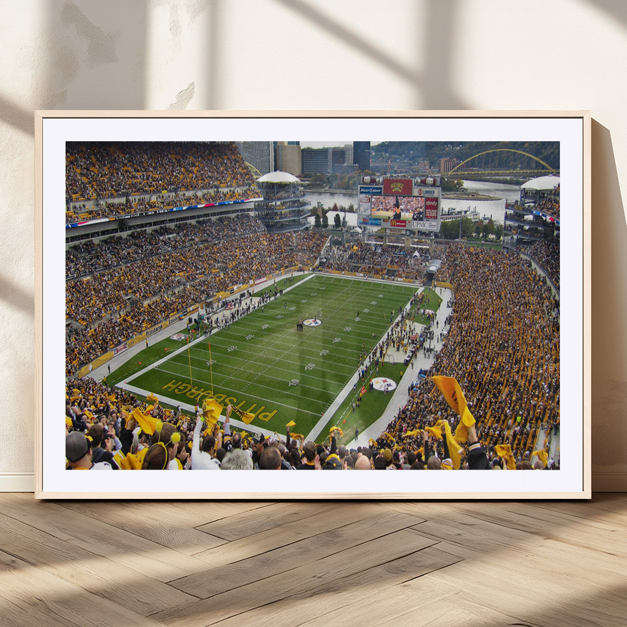 51419-MGC-FP-36x24 - Pittsburgh Steelers Print - Pittsburgh Heinz Field Stadium Wall Art Canvas Print