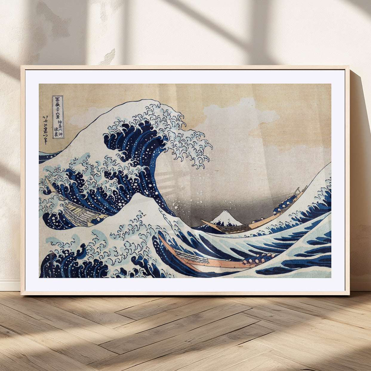 35635-MGV-CV-36X24-Wall Art Kanagawa Canvas Artwork Abstract Print