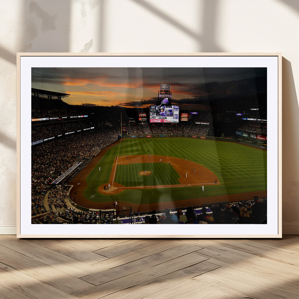 57060-MGC-FP-36x24_Natural-Colorado Rockies Coors Field Wall Art Canvas Print - MLB Baseball Stadium