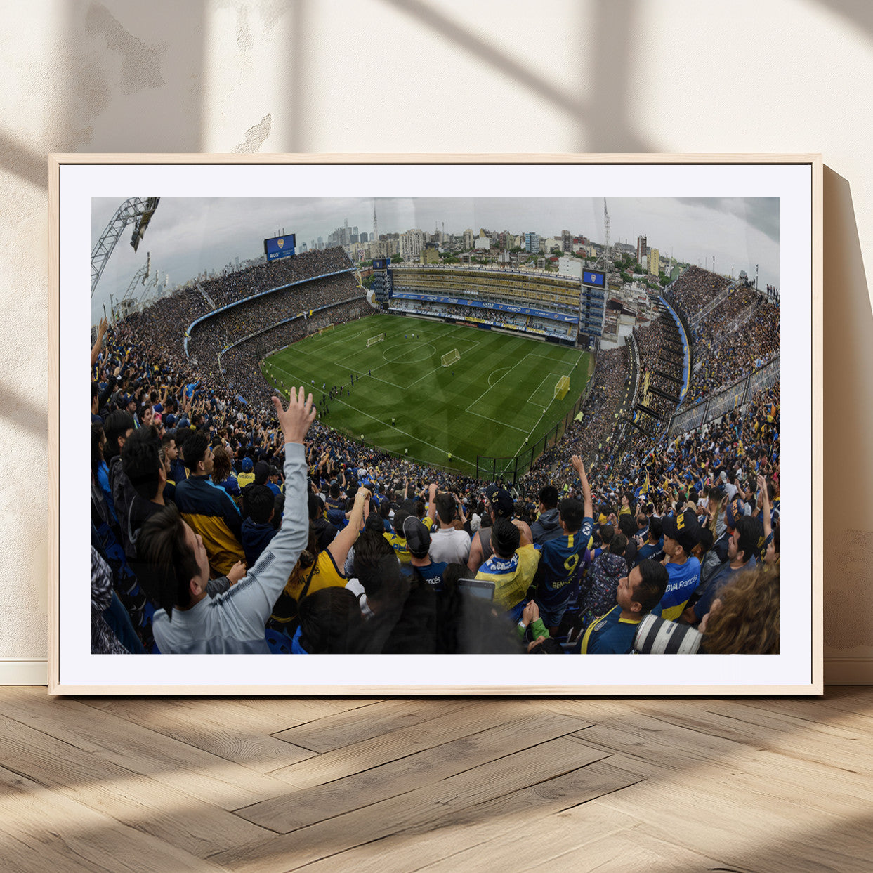 23173-MGV-CV-36X24-Boca Juniors Soccer Team Print - Buenos Aires Bombonera Stadium Wall Art Canvas Print