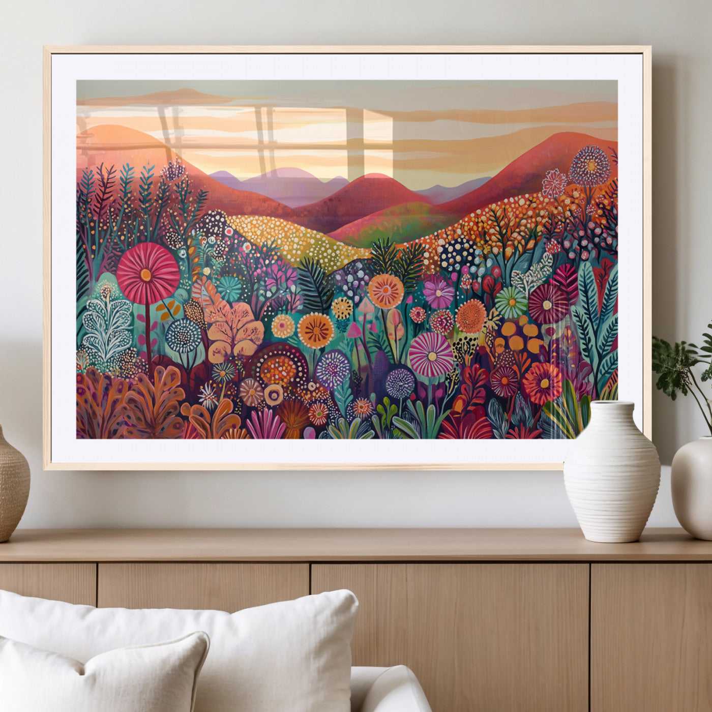 -Yayoi Kusama 1986 Wall Art Print – Yayoi Kusama Wabi Sabi Japanese Wall Art Print - Vibrant Abstract