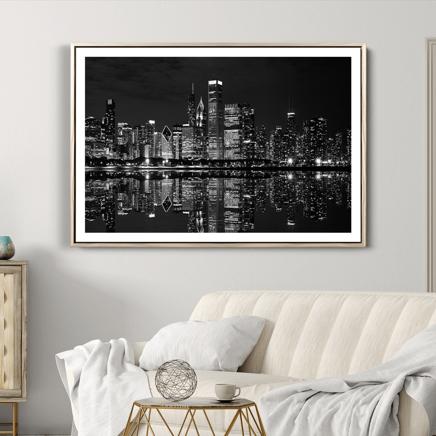 -Chicago Wall Art Canvas Print