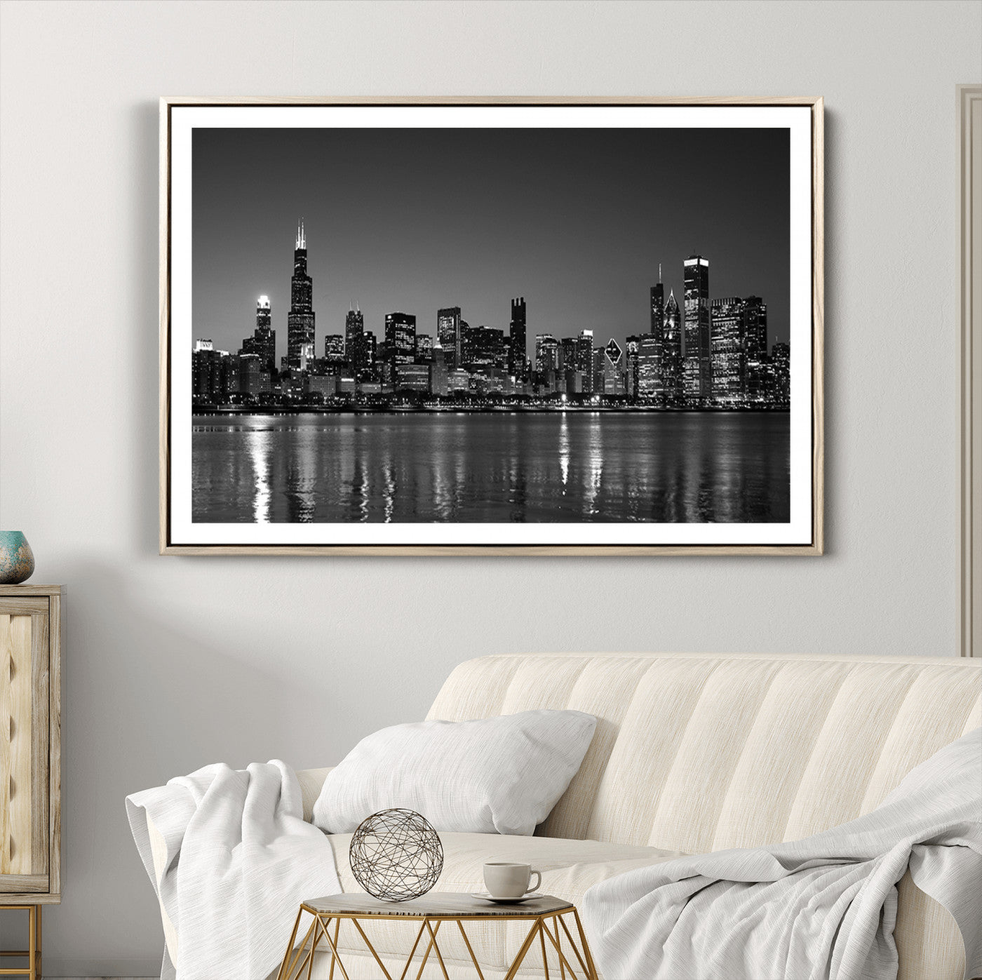 -Chicago Wall Art Canvas Print