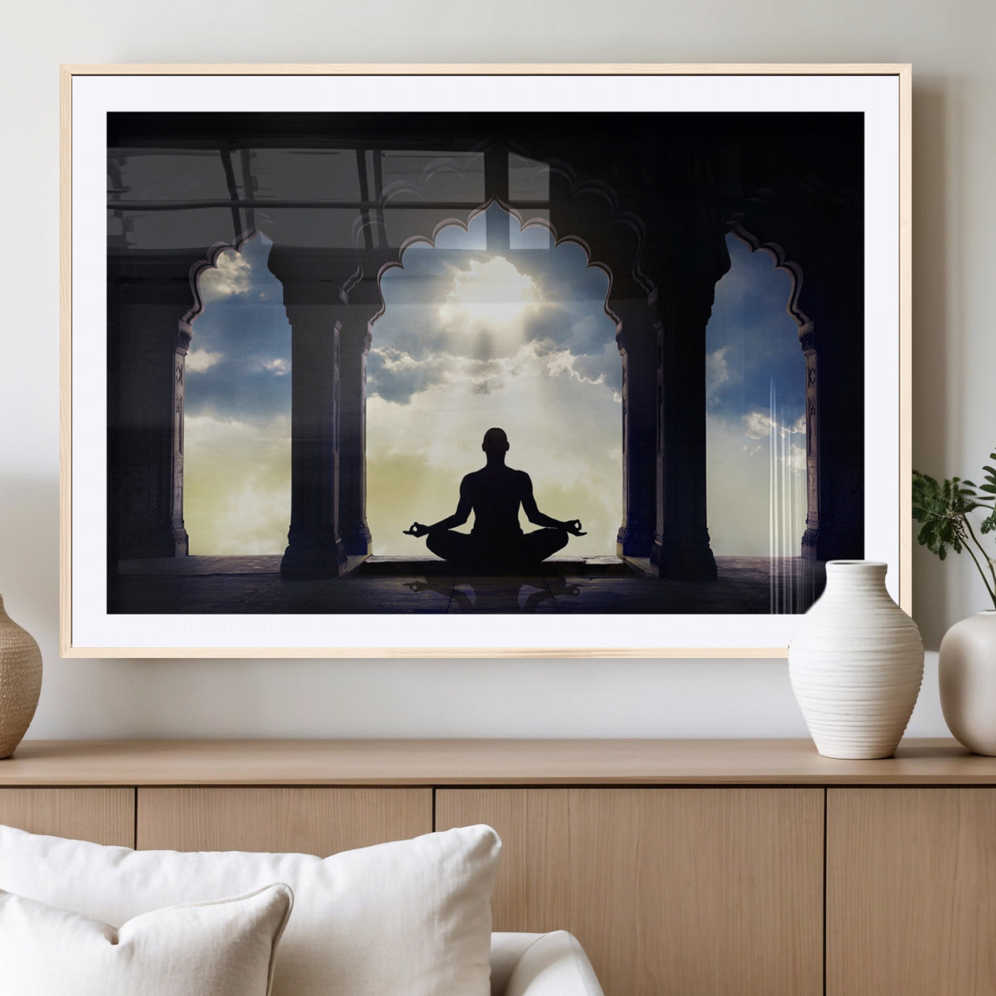 26862-MGC-FP-36x24_Natural-Women and Yoga Wall Art Canvas Print