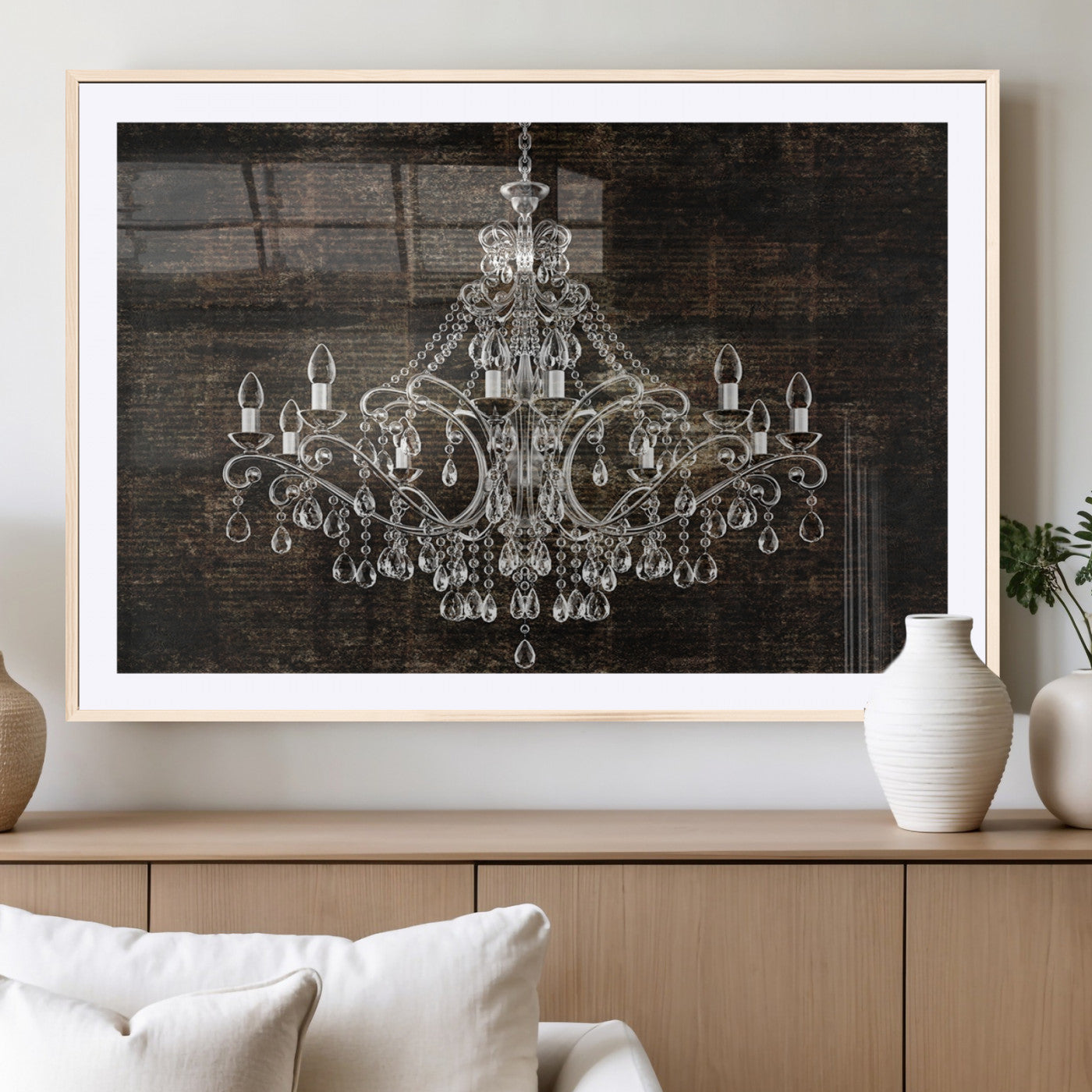 69434-MGC-FP-36x24_Natural-Rustic Chandelier Canvas Print