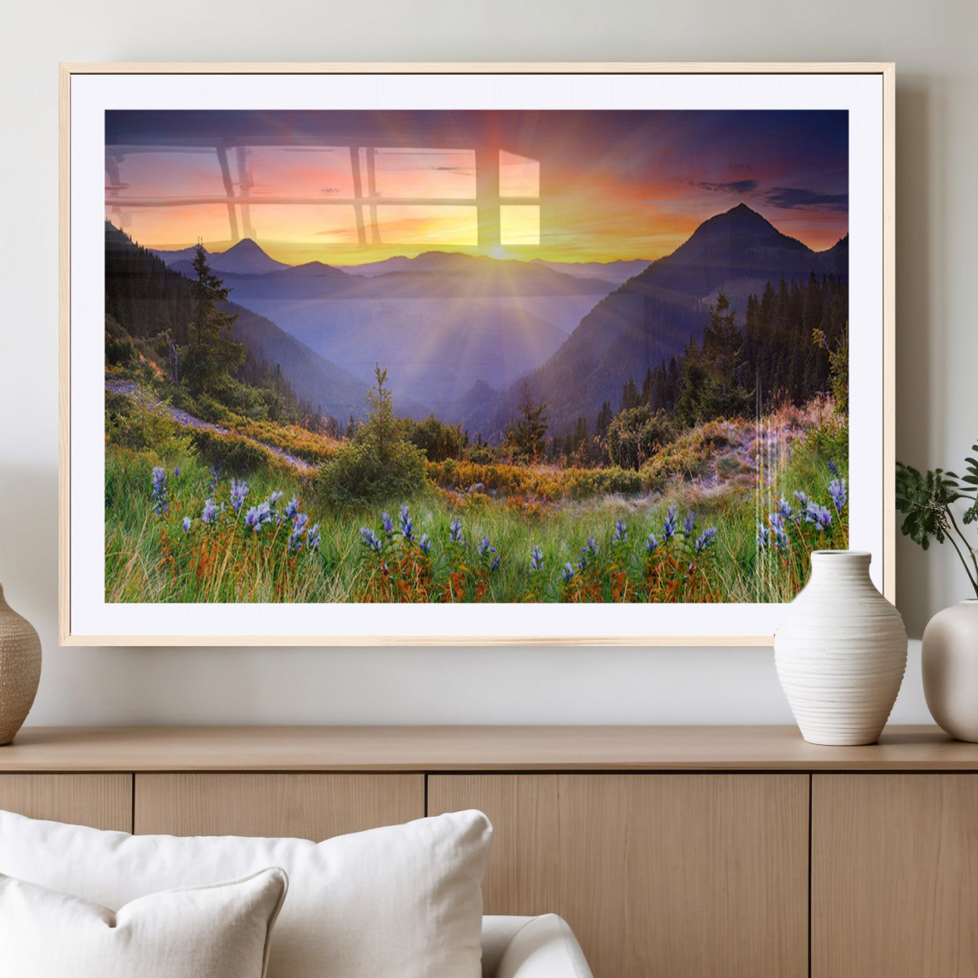 46010-MGC-FP-36x24_Natural-Mountain and Spring Wall Art Canvas Print
