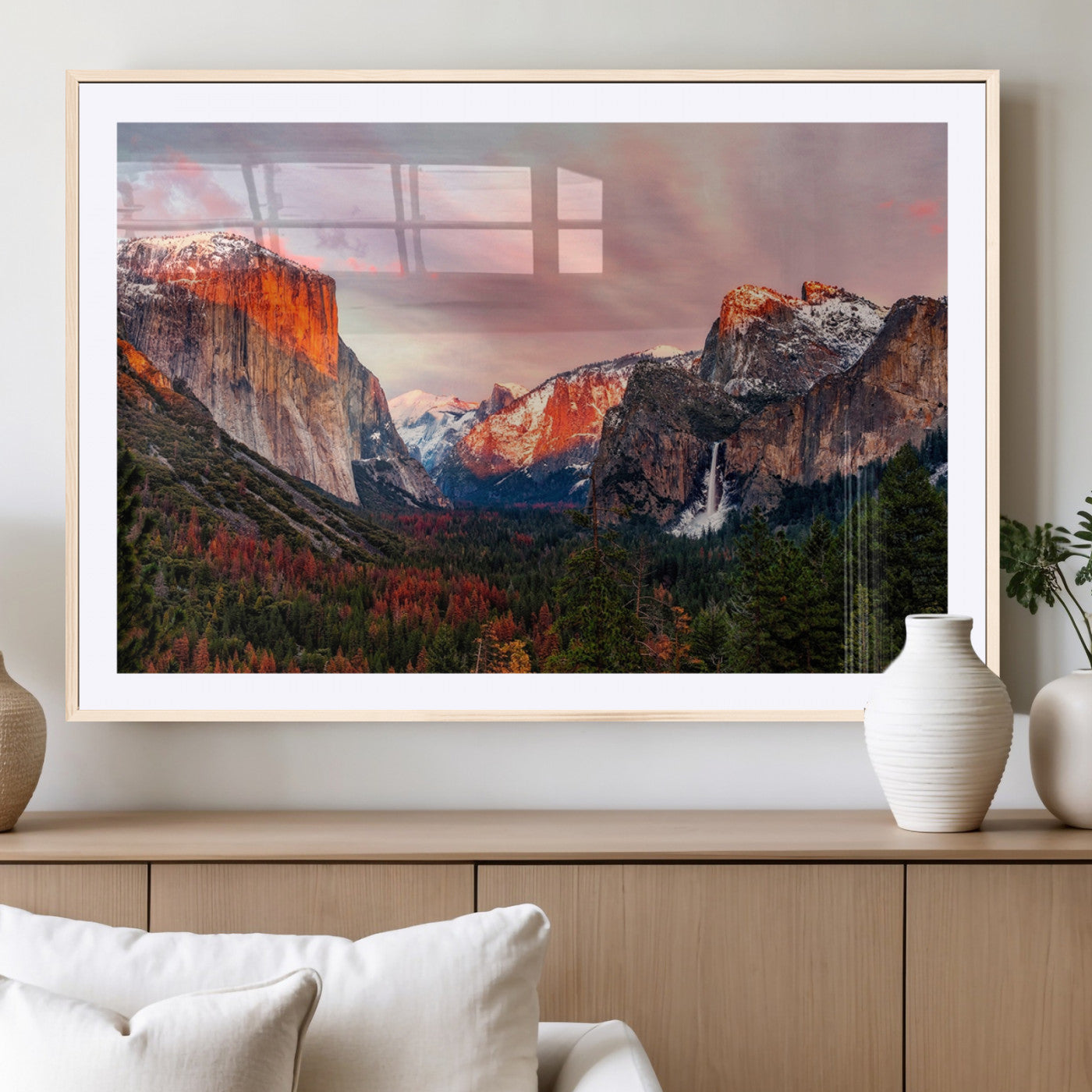 92086-MGC-FP-36x24_Natural-Yosemite Half Dome Wall Art Canvas Print El Capitan