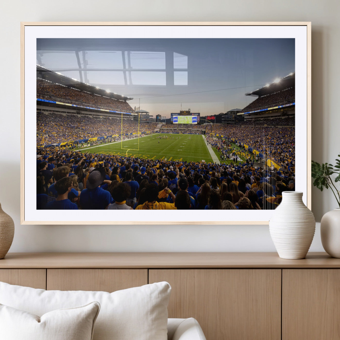 -Pittsburgh Panthers Football Team Print - Pittsburgh Acrisure Stadium Wall Art Canvas Print